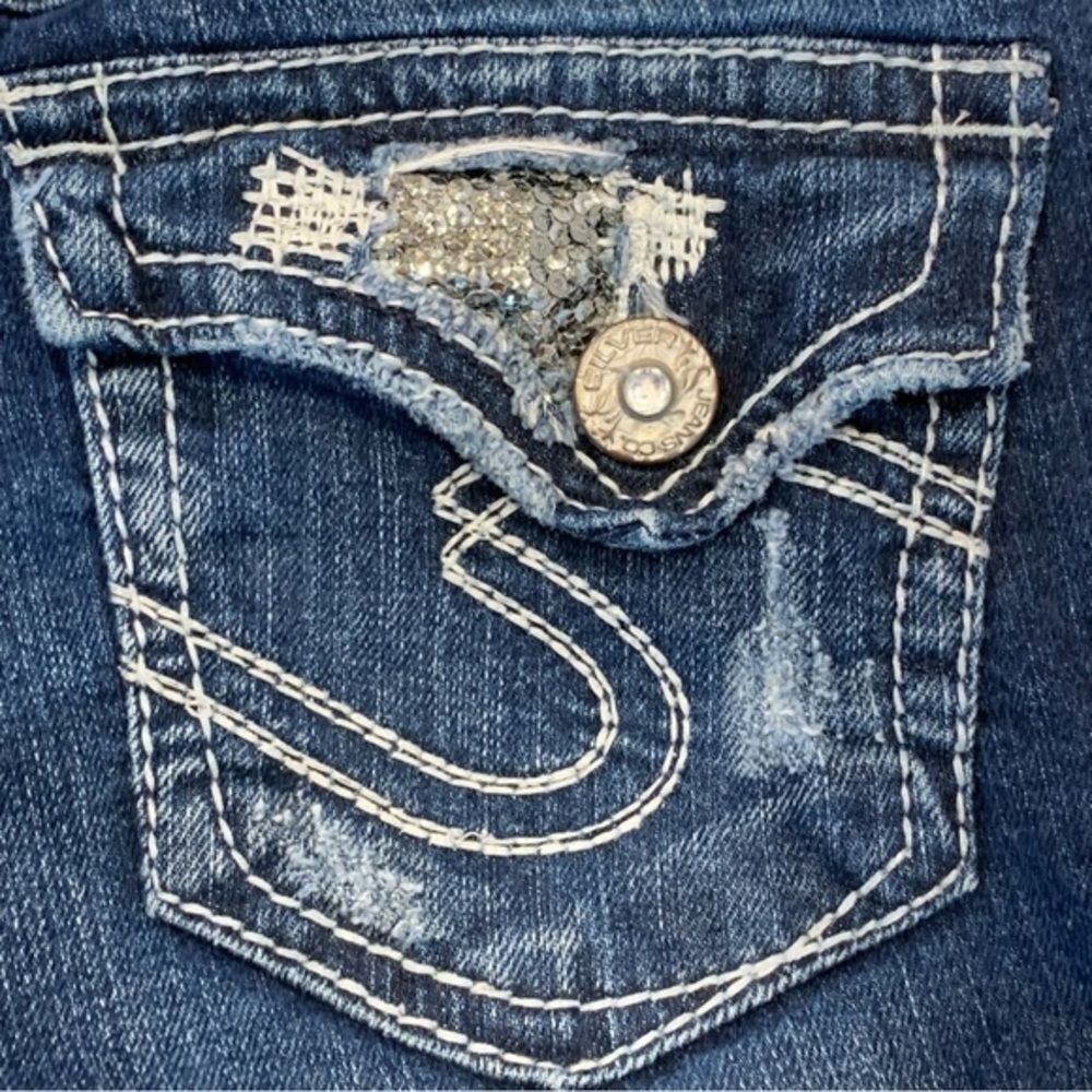 Silver Jeans Suki‎ Flap Pocket Capris 26 - Picture 11 of 13